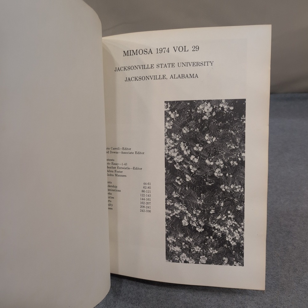 1974 Mimosa Vol 29 Jacksonville State University Yearbook JSU Alabama Vintage - Picture 2 of 6